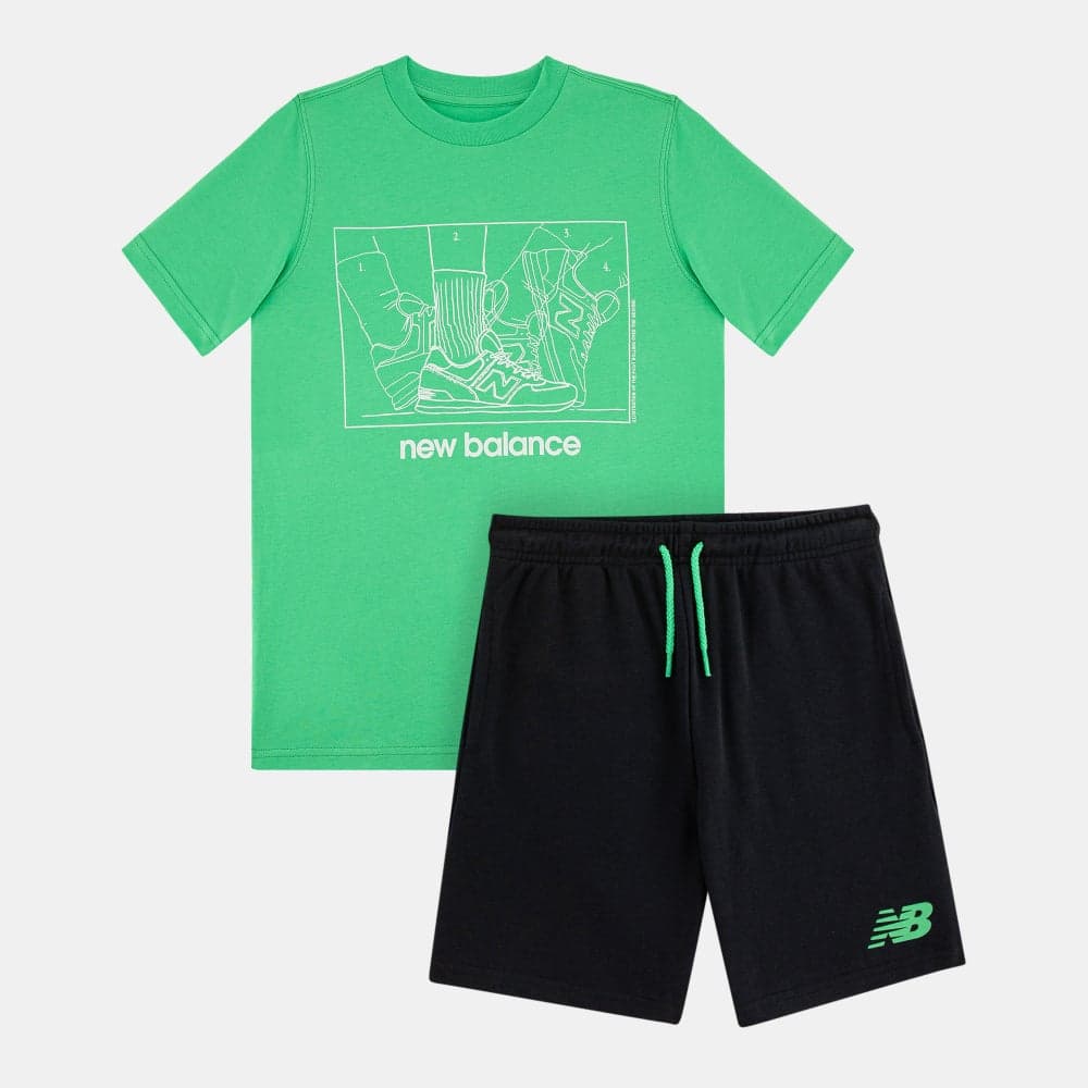 Kids' 574 In The Motion Graphic Tee and Shorts Set - Image 1