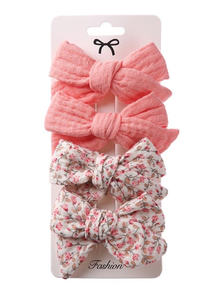 Adella Ribbon Bow Clip Set for Babies and Girls - Image 1