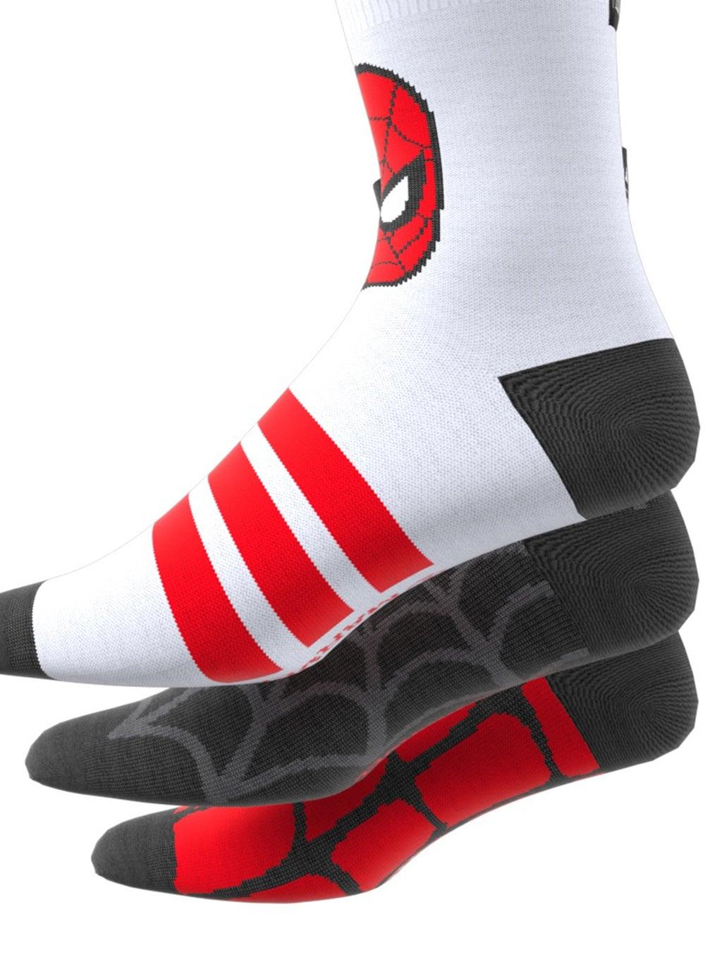 Kids 3 Pack Spider-Man Graphic Crew Socks - Image 1