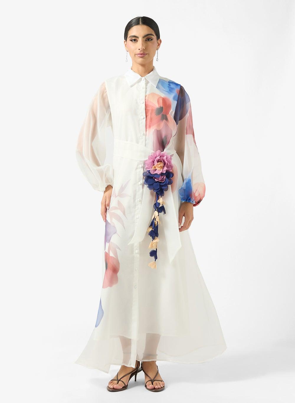 Floral Print Maxi Dress - Image 1