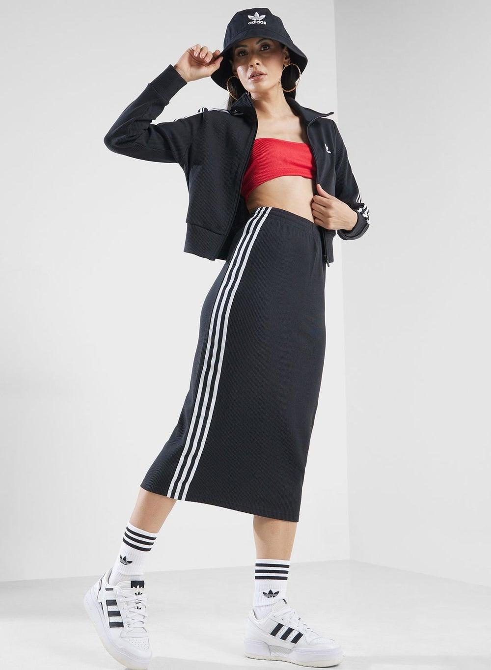 adidas Logo Knitted Calf-Length Skirt - Image 1