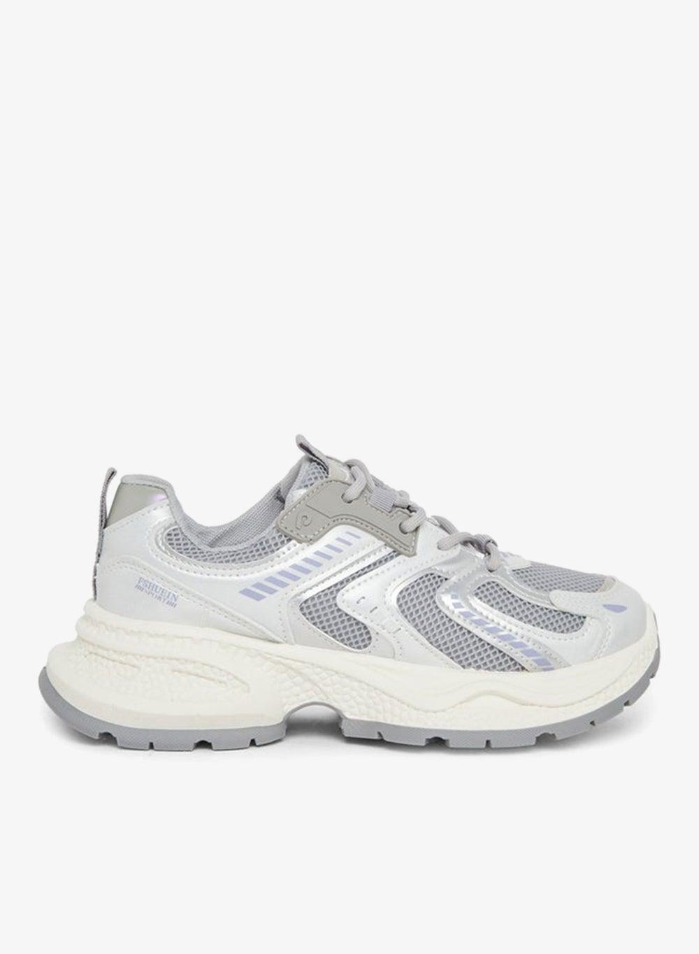 Textured Lace-Up Low-Top Sneakers for Women - Image 1
