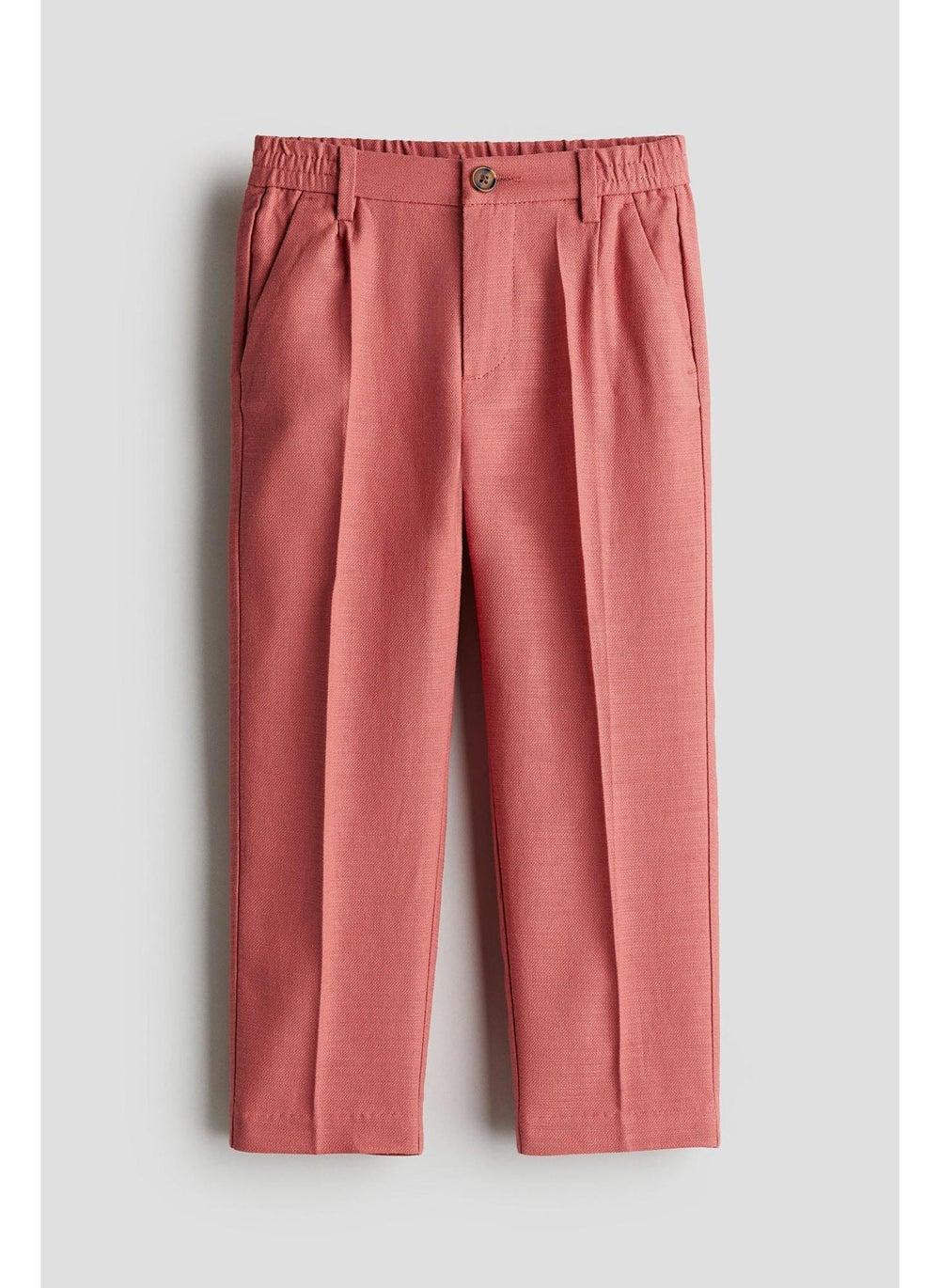 Tailored Cotton Trousers with Pleats for Boys - Image 1