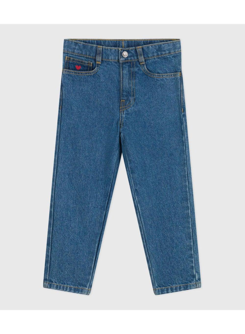 Girls' Stretch Denim Trousers for Everyday Comfort - Image 1