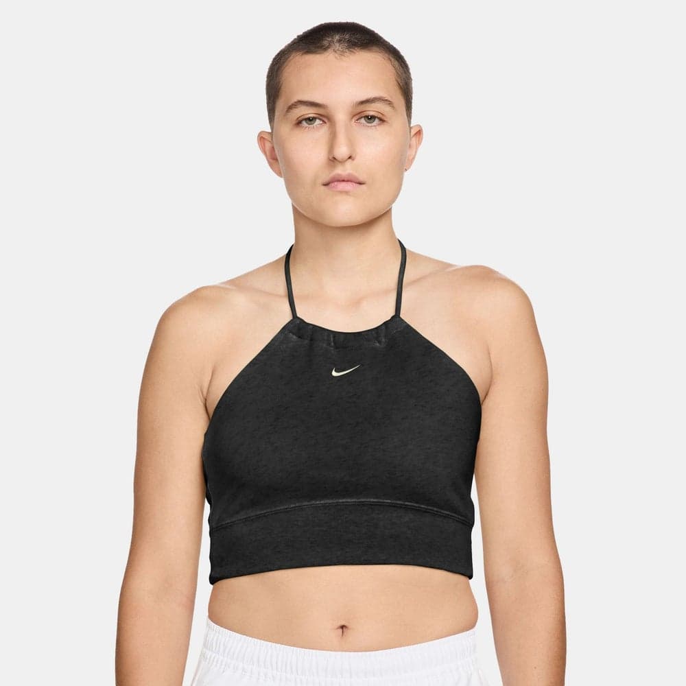 Nike Women's Chill Terry Halter Crop Top - Image 1