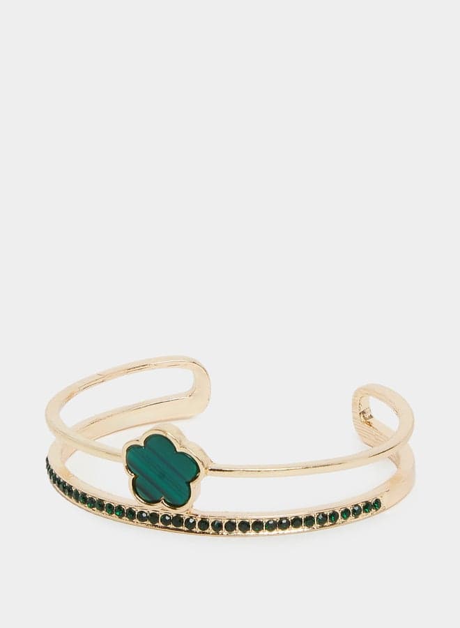 Styli Embellished Flower Bracelet - Image 1