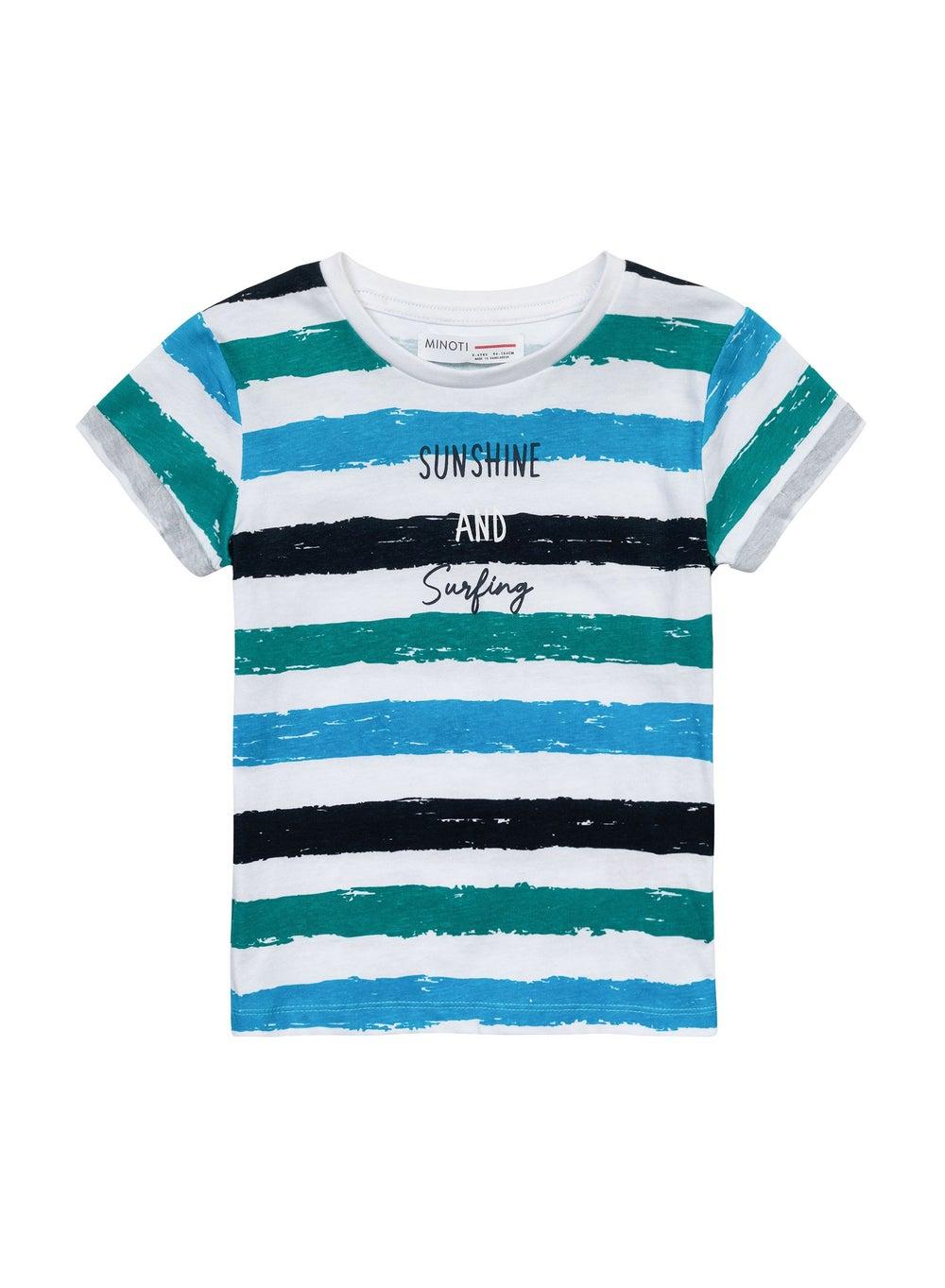 Boys Multicoloured Rolled Sleeve Summer T-Shirt - Image 1
