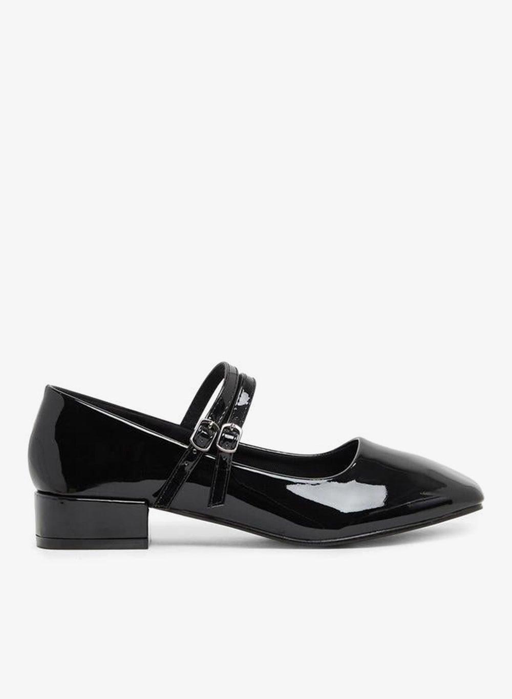 Solid Double Strap Ballerina Shoes - Image 1