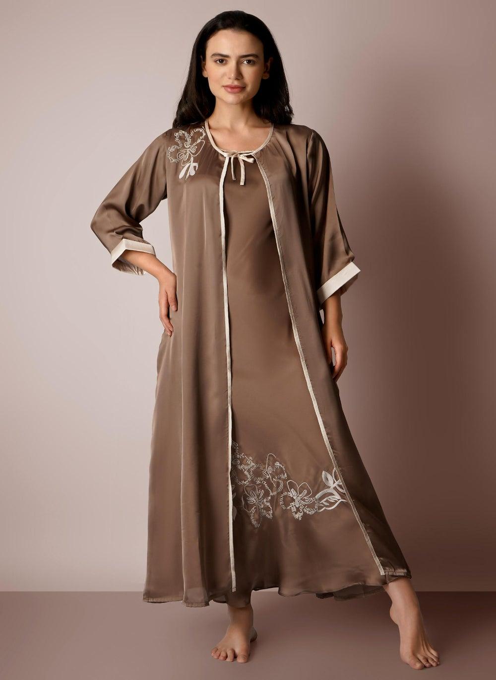 Florence Beaded Slip and Robe Set - Image 1