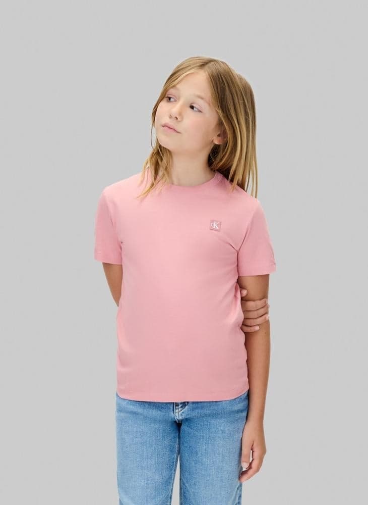 Kids Calvin Klein Logo Crew Neck T-Shirt - Image 1