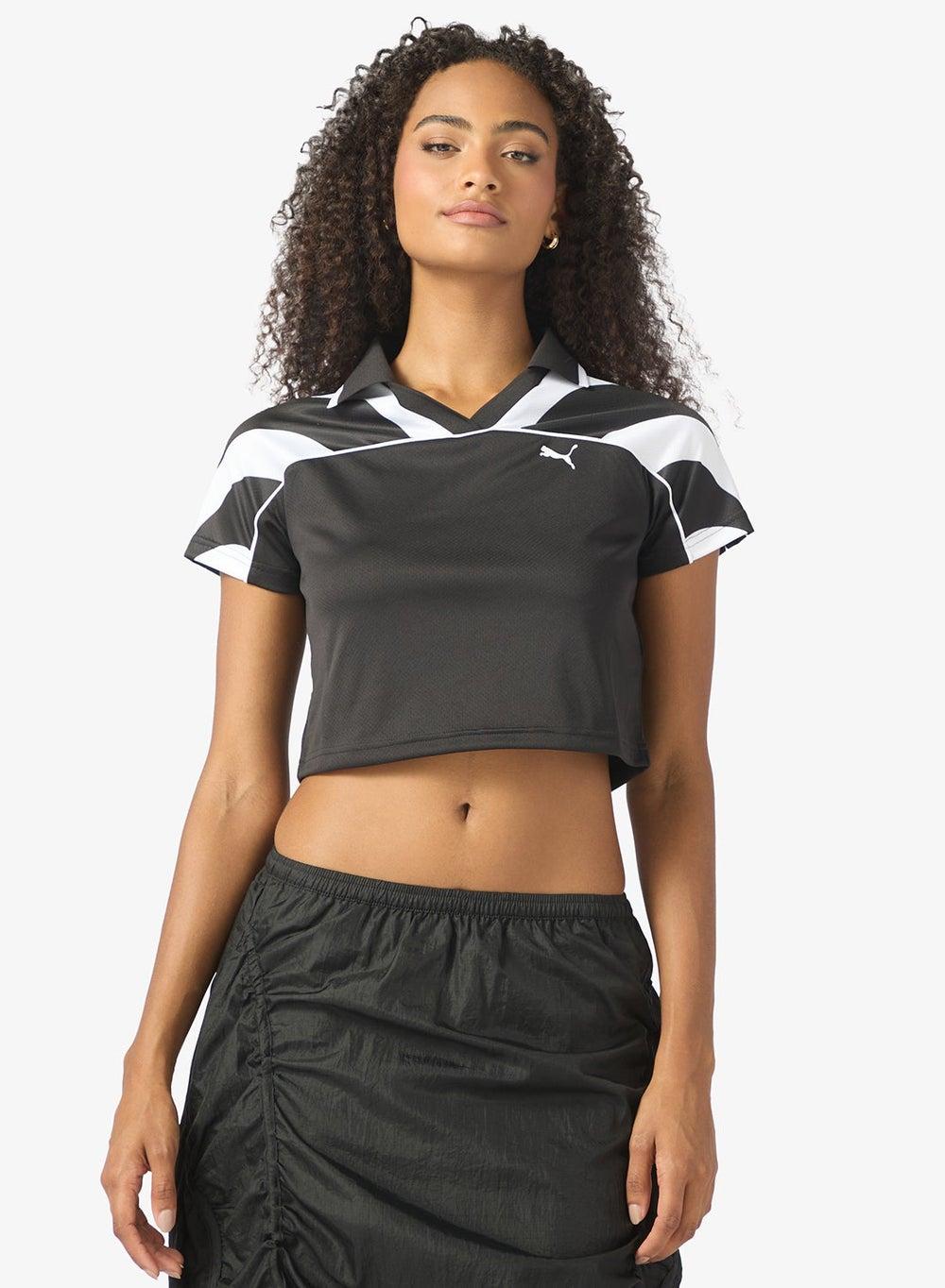 Future Archieve Football Cropped Slim Fit T-Shirt - Image 1