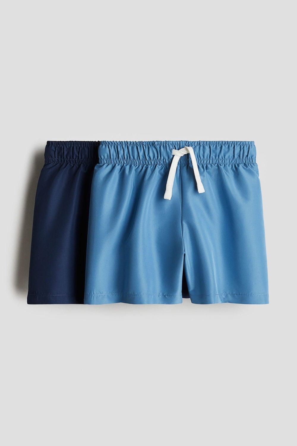 2-Pack Boys Swim Shorts with Drawstring Waist - Image 1