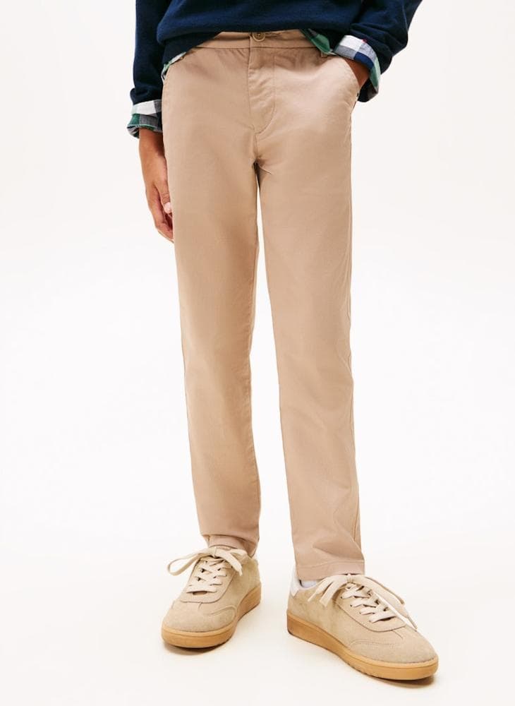 Kids Essentials Regular Fit Stretch Cotton Twill Pants - Image 1