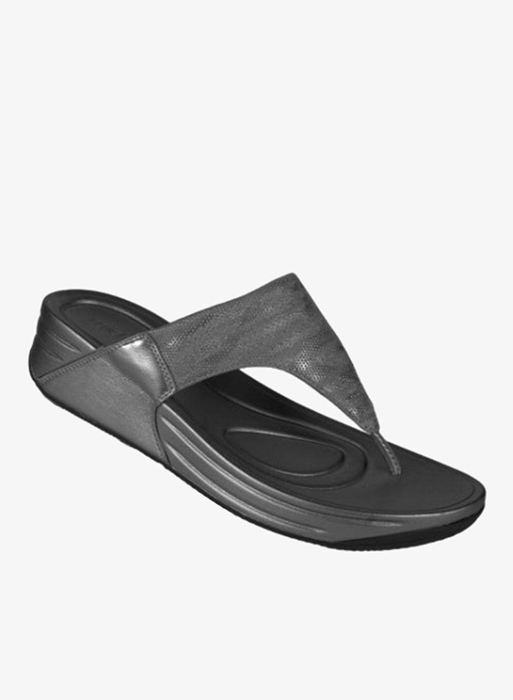 092-2604 Michelle Morgan Black Casual Slip-On Sandals - Image 1