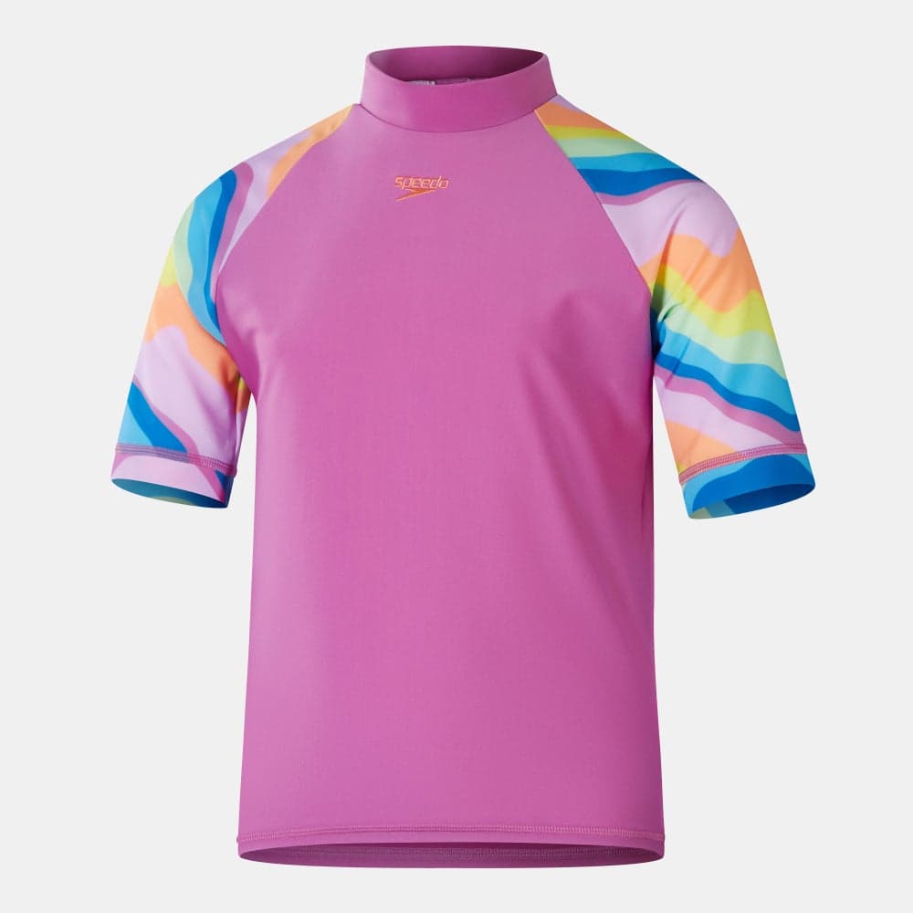 Kids' Printed Sun Swimming Rashguard - Image 1