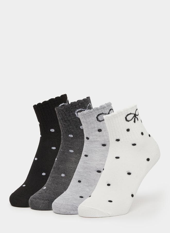 Set of 4 Ribbon Socks - Image 1