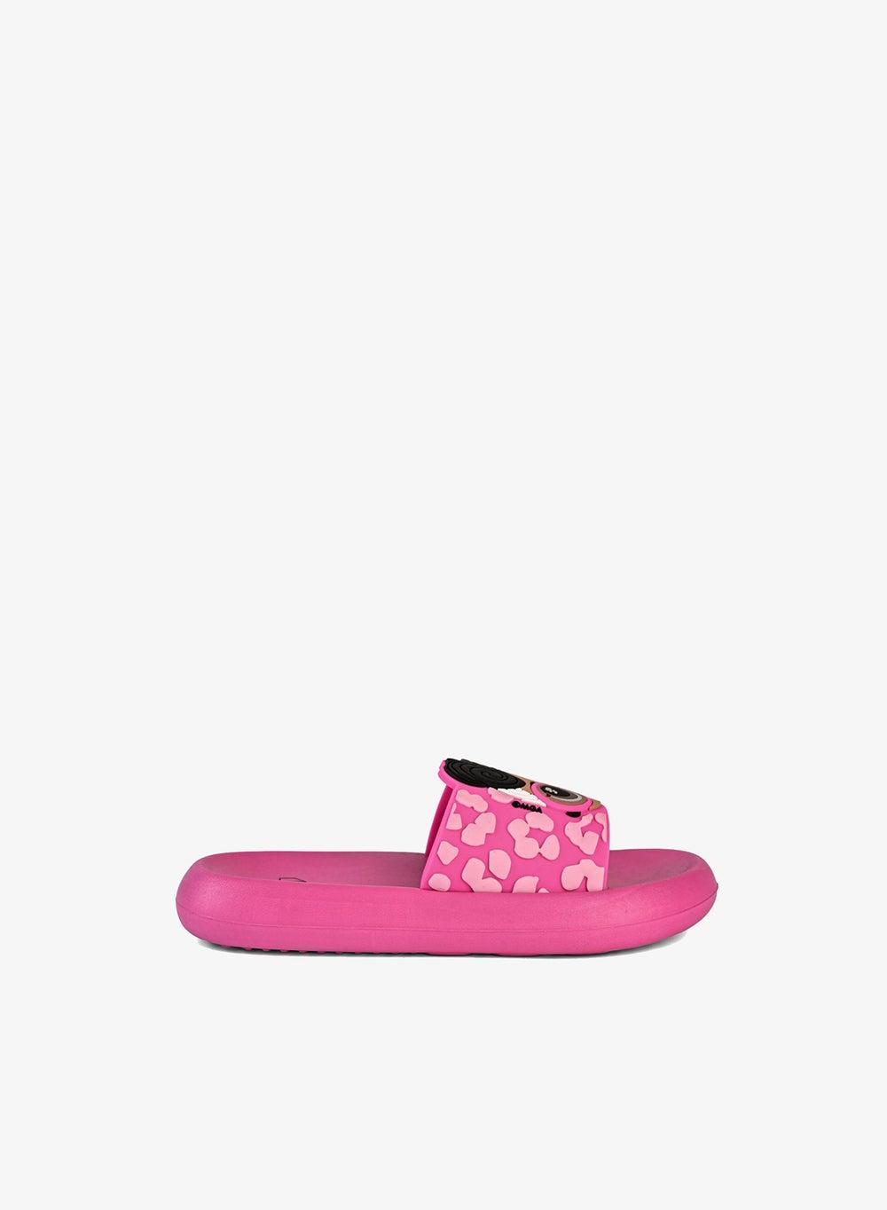 LOL Girls' Patterned Non-Slip Slip-On Slides - Image 1