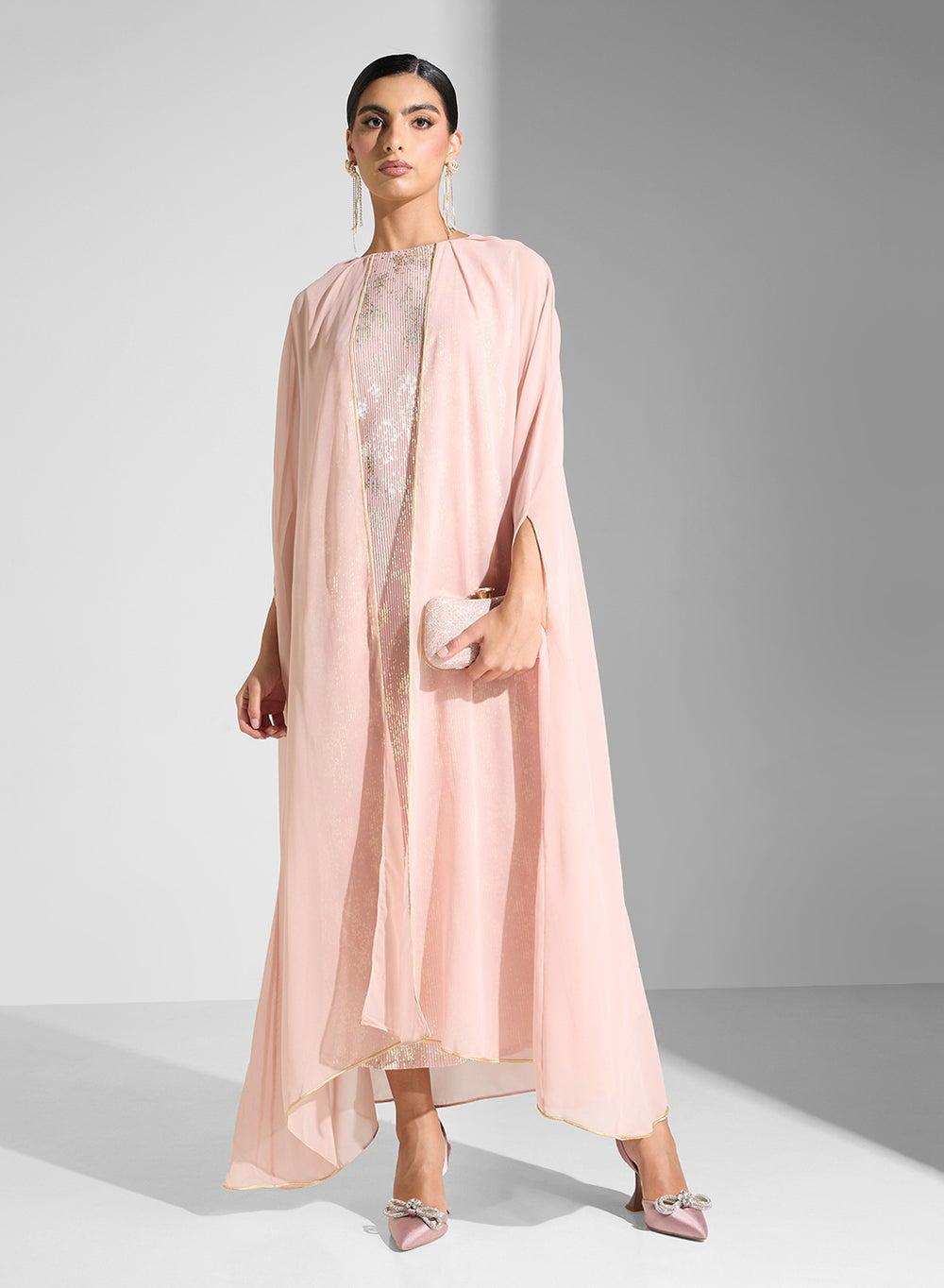 Split Sleeves Maxi Dress - Image 1