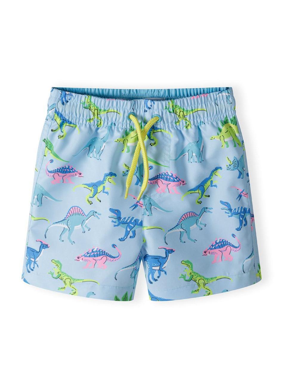 Boys Light Blue All-Over Print Swim Shorts - Image 1