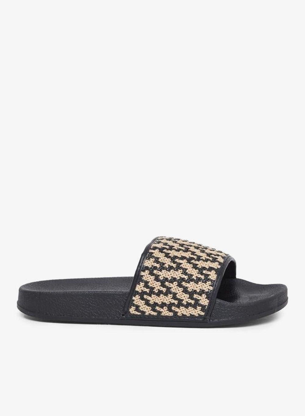 Styli Weaving Pattern Slides for Women - Image 1