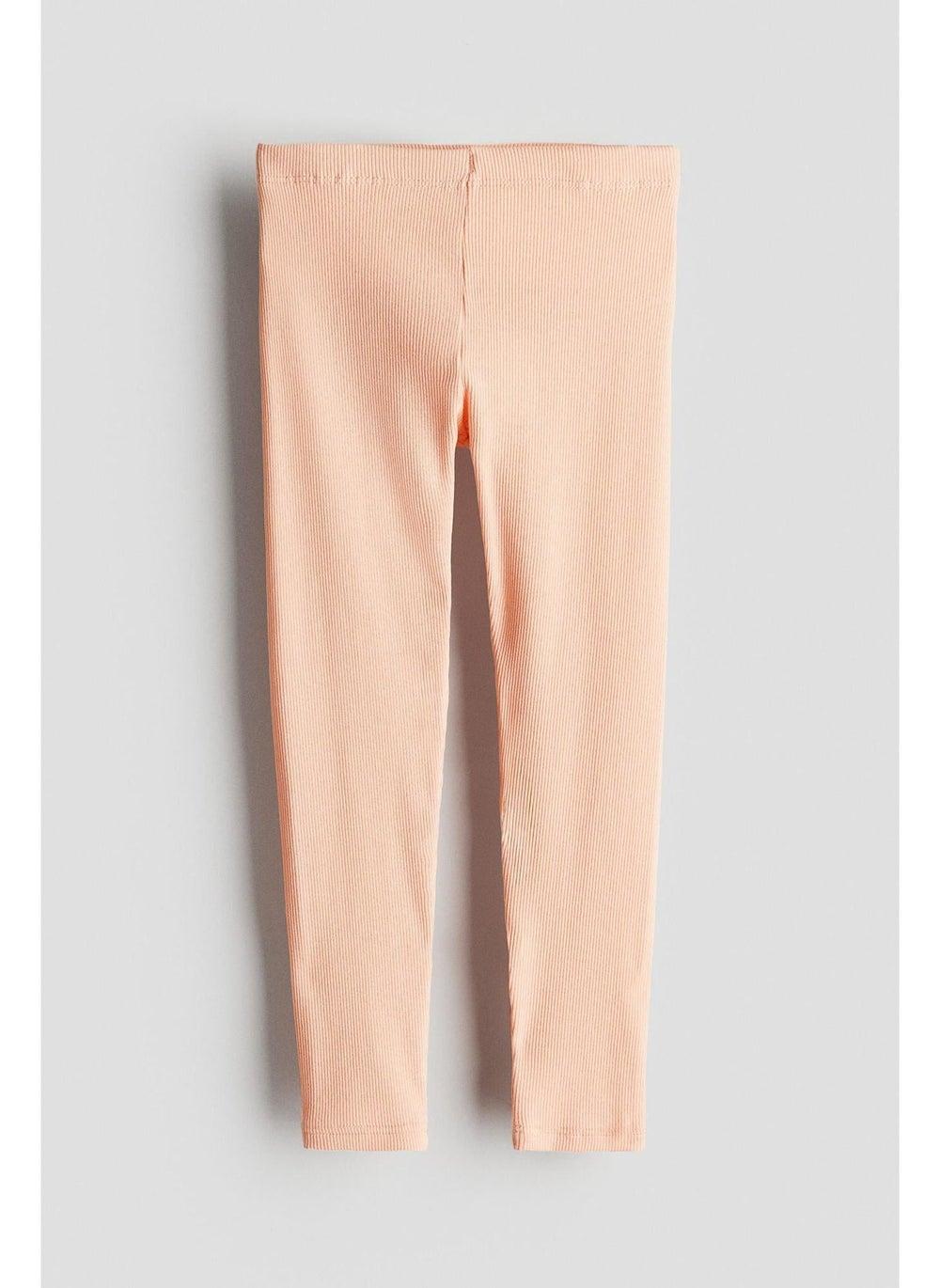 Ribbed Cotton Jersey Leggings - Image 1