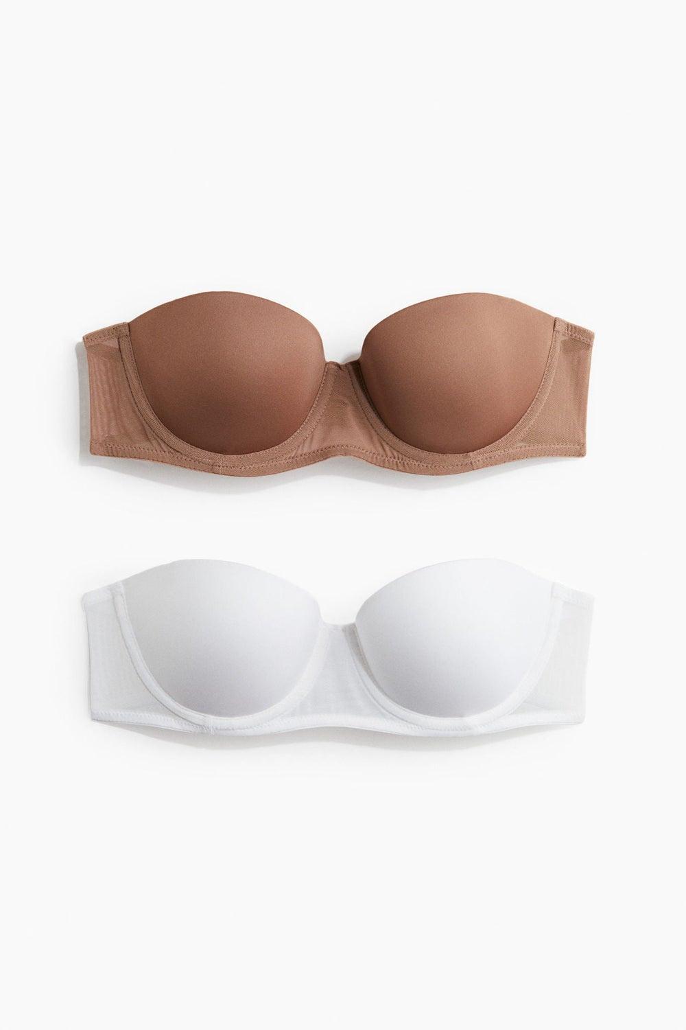 2-Pack Padded Microfibre Balconette Bras - Image 1