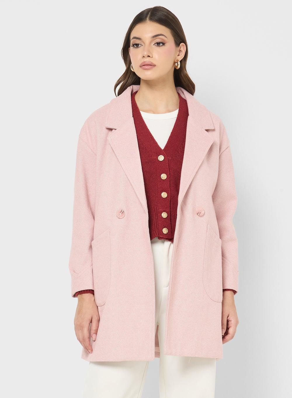 Women's Mid Length Overcoat for Everyday Layering - Image 1