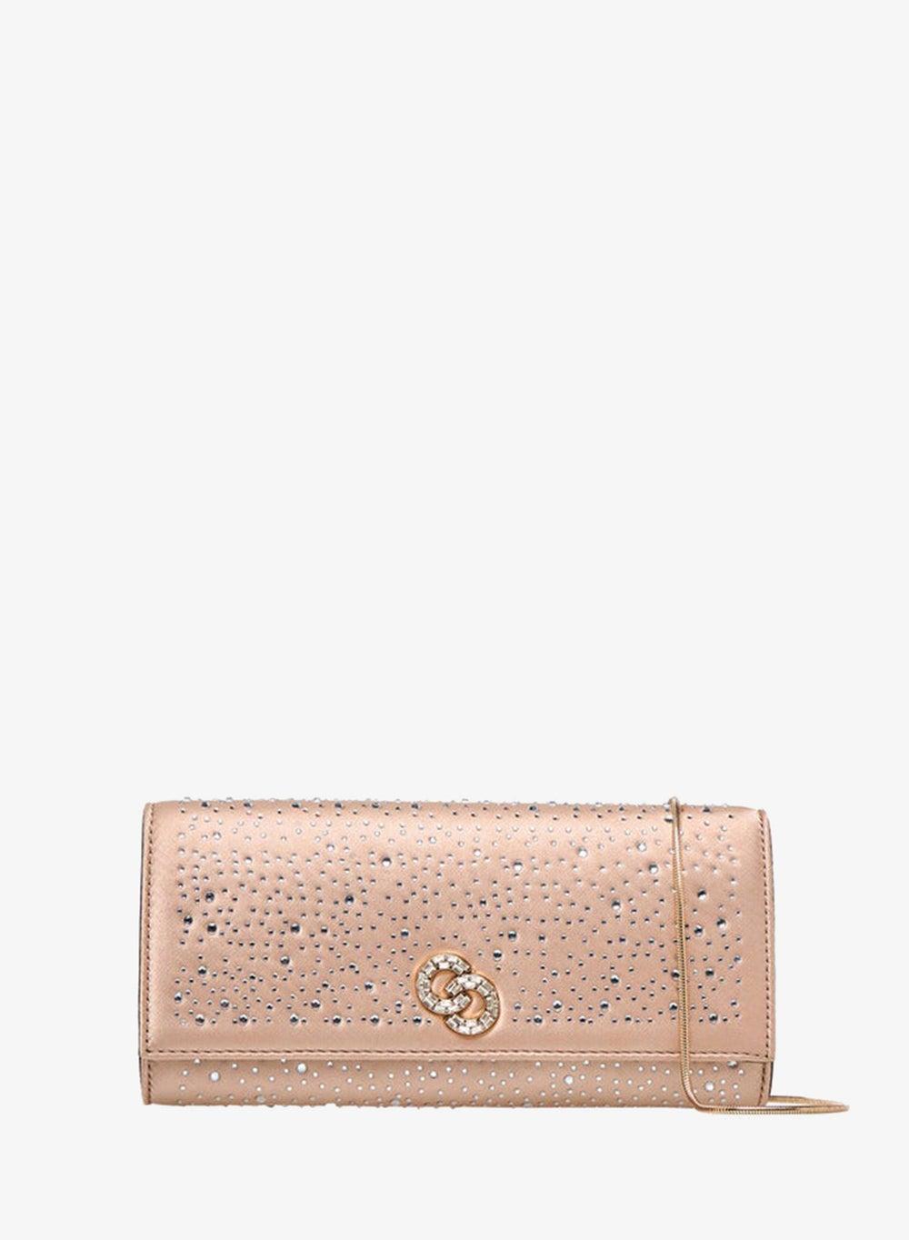 Embellished Crossbody Bag with Chain Strap - Image 1