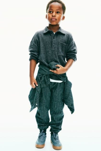 Boys Rib-Knit Polo Shirt with Chest Pocket - Image 1