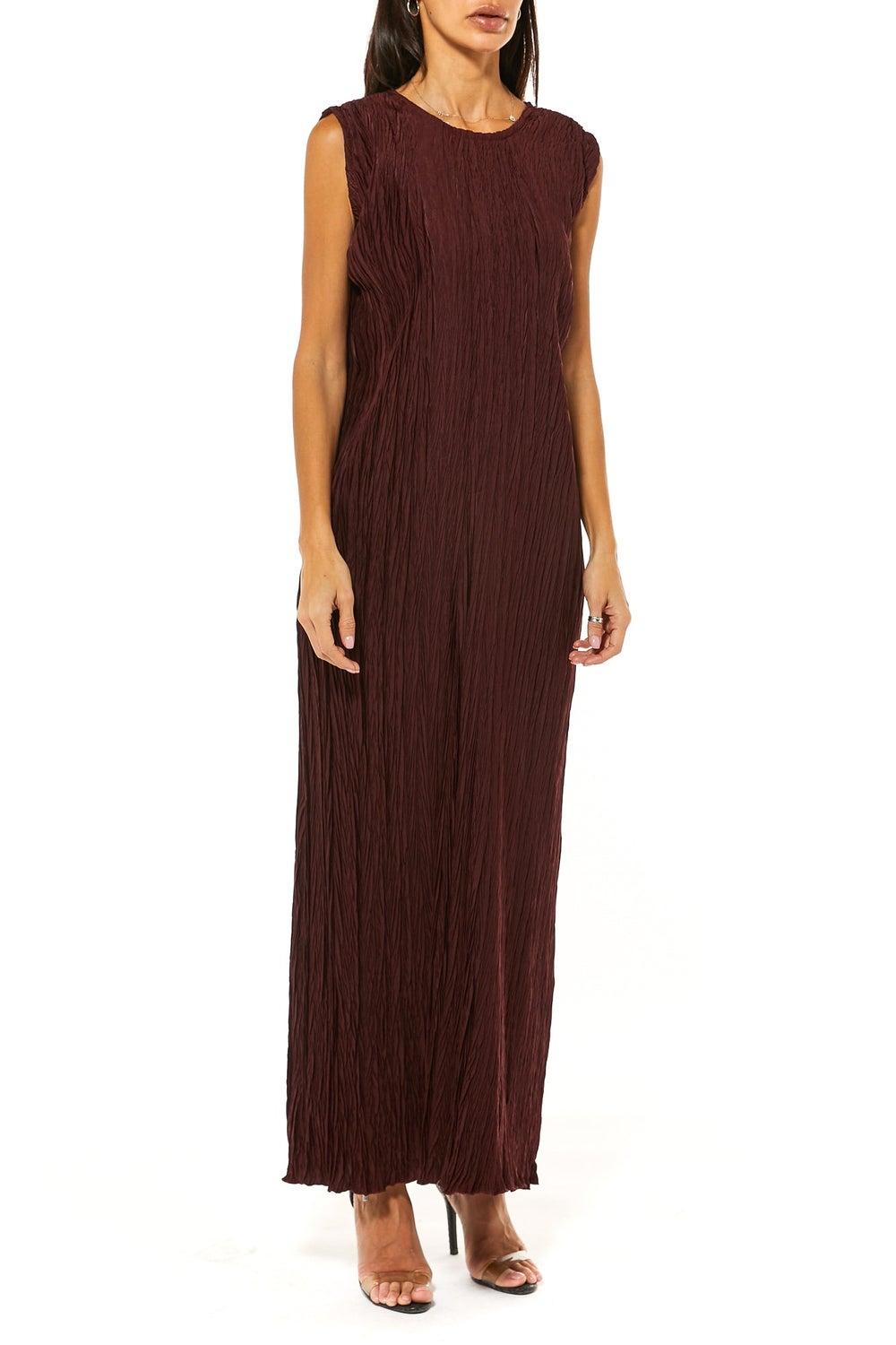 Crushed Harir Maqsood Maxi Dress - Image 1