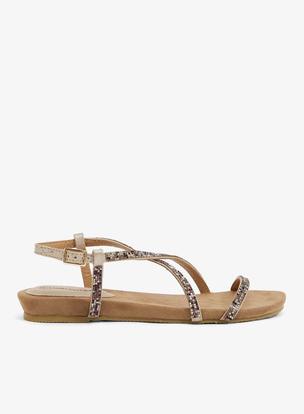 Glitter Flat Sandal - Image 1