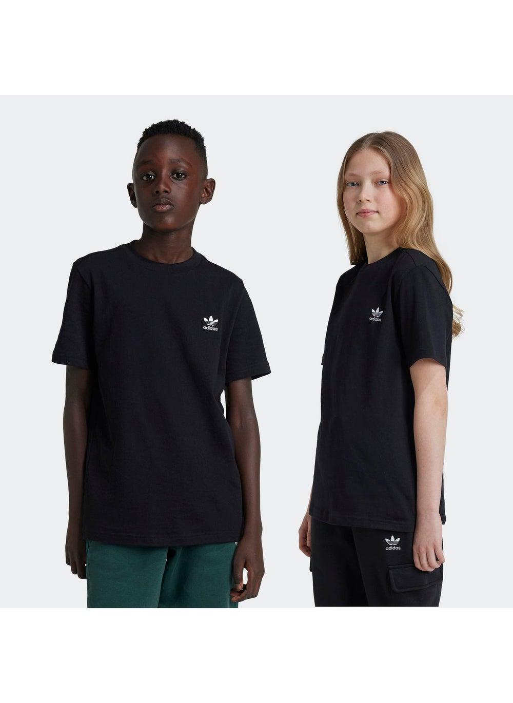adidas Originals Kids Black Trefoil T-Shirt - Image 1