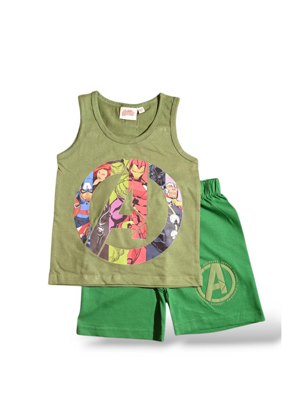 AVENGERS Boys Sleeveless Short Set for Warm-Weather Play - Image 1