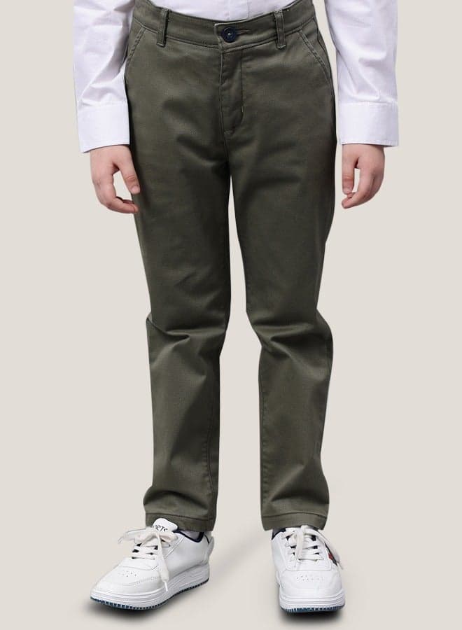 One Friday Kids Boys Grey Cotton Trouser - Image 1