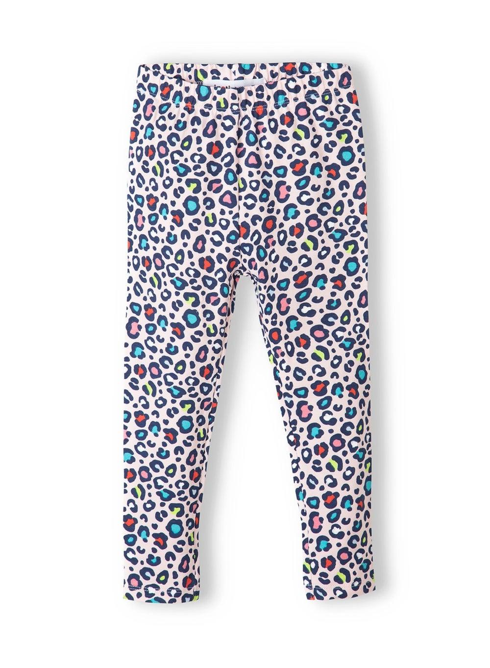 Pink Printed Girls Leggings for Everyday Comfort - Image 1
