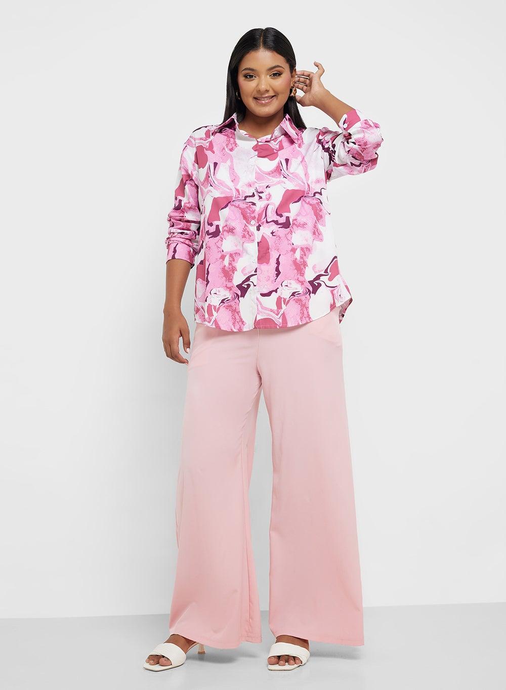 Buttoned Down Relaxed Fit Shirt & Pant Set - Image 1