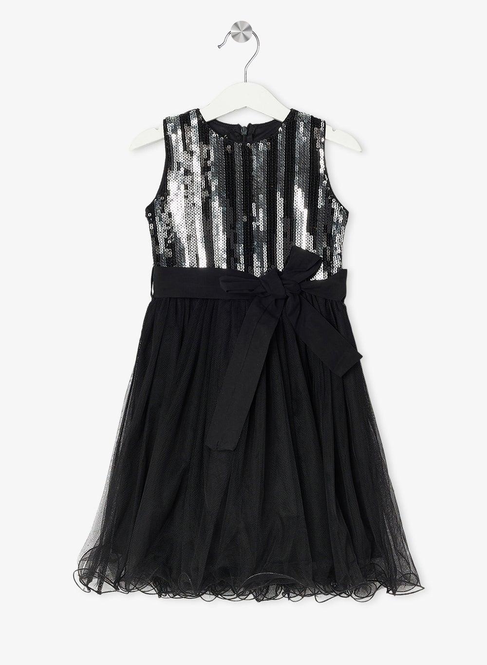 Girls Sequin Bodice Tulle Dress - Image 1