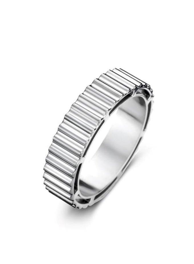 Cerruti 1881 Stainless Steel Silver Plated Ring 64 mm - Image 1