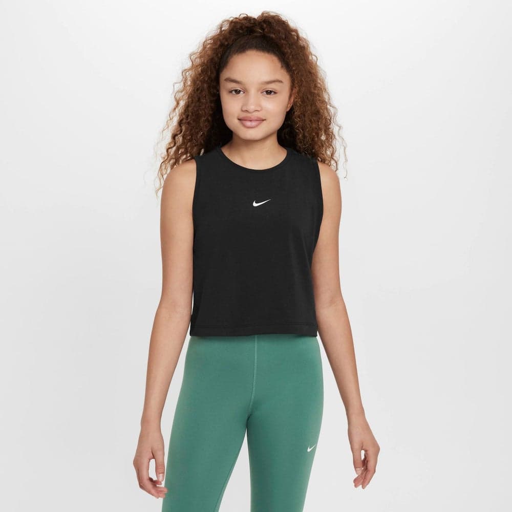 Girls' Pro Dri-FIT Cropped Training Tank Top - Image 1