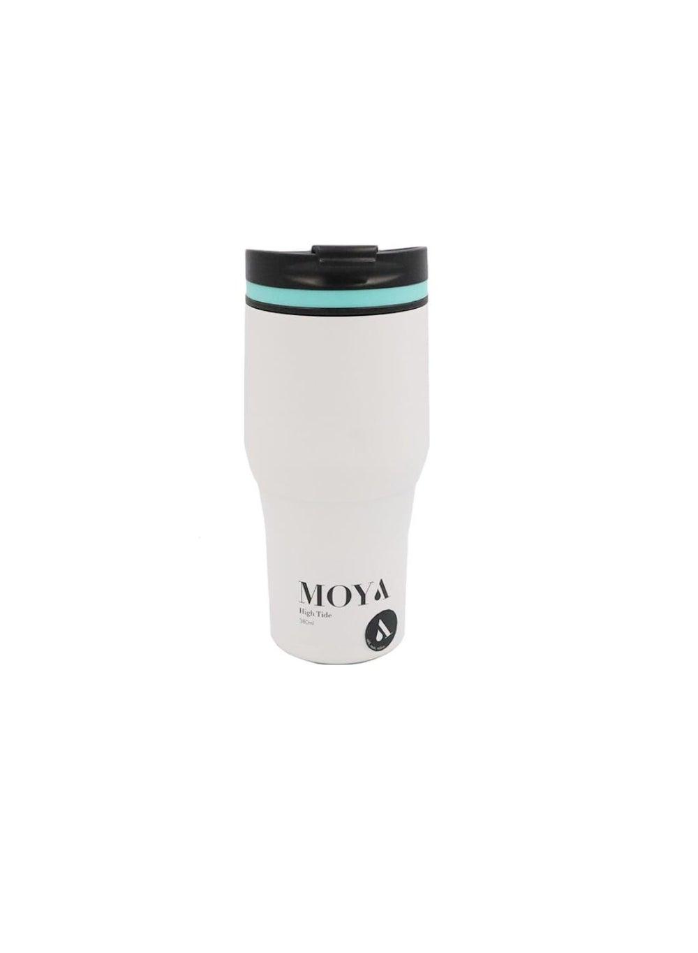 Moya High Tide 380ml Blue White Travel Coffee Mug - Image 1
