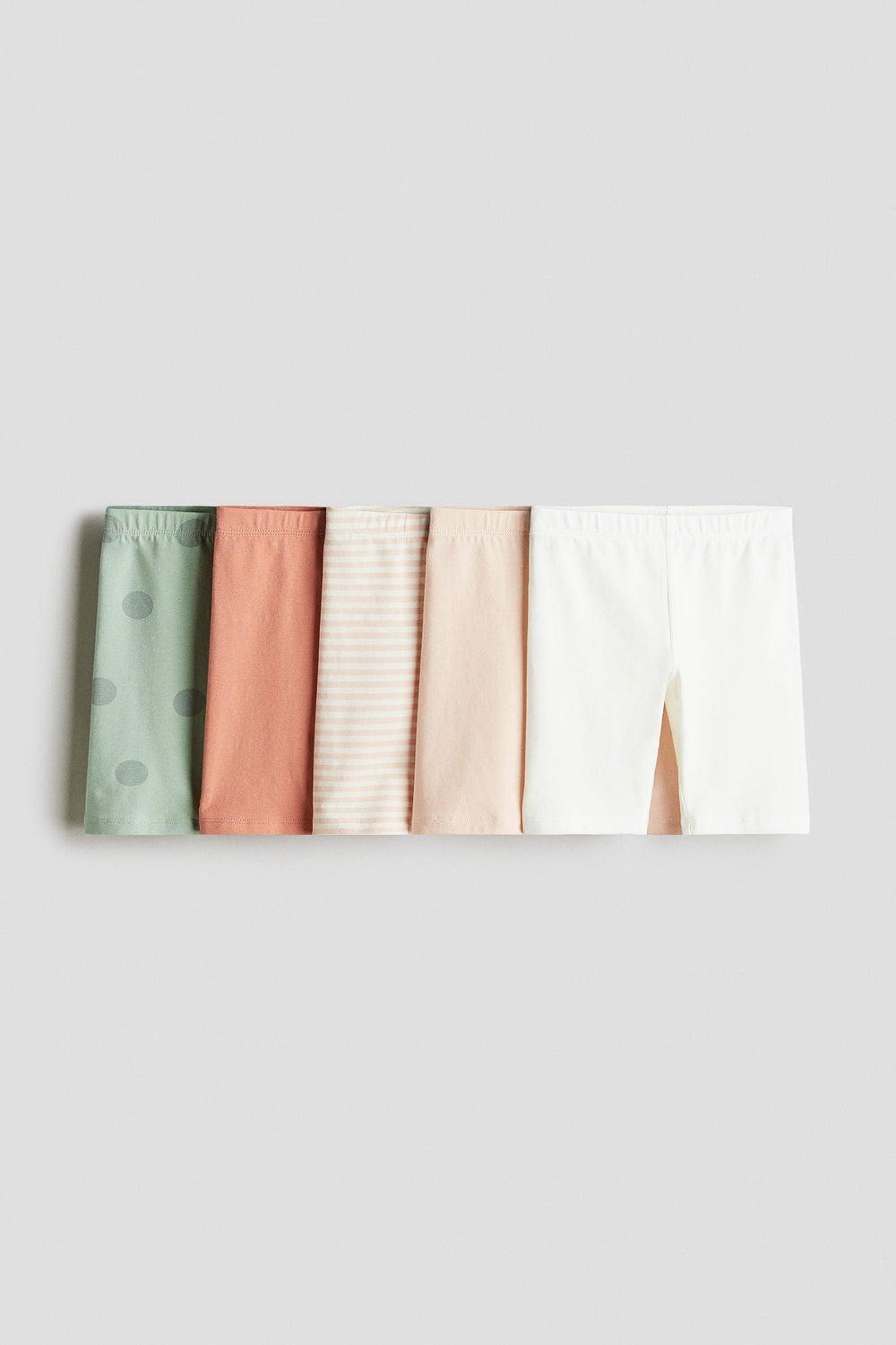 5-Pack Organic Cotton Cycling Shorts for Girls - Image 1