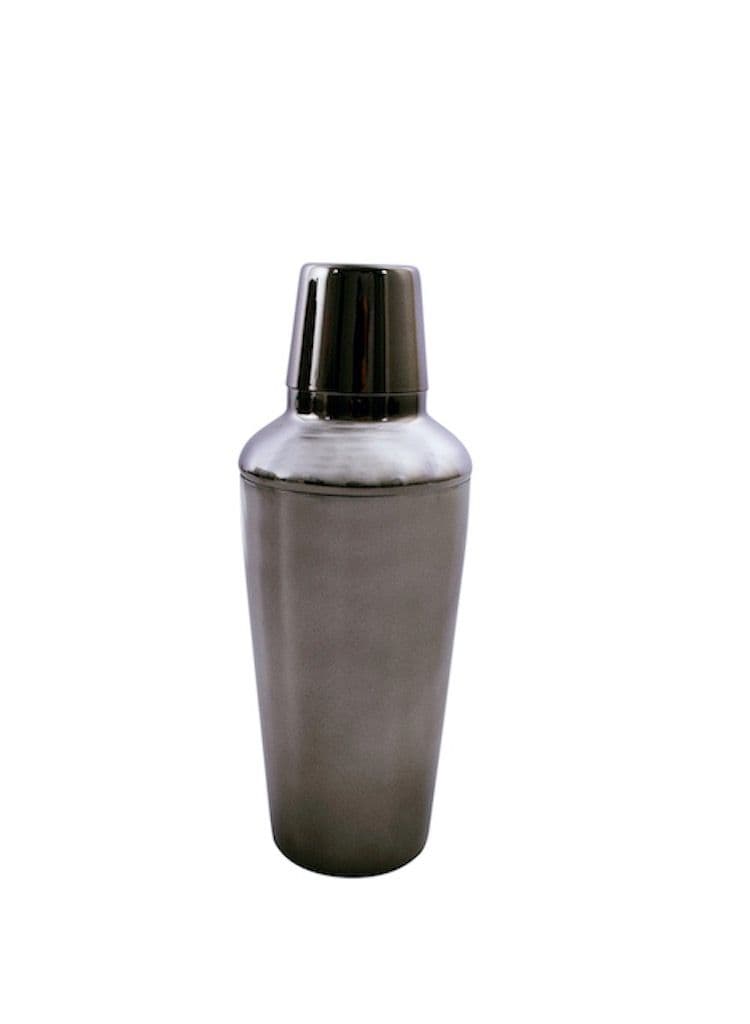 Metallic Black Stainless Steel Cobbler Shaker 750ml - Image 1