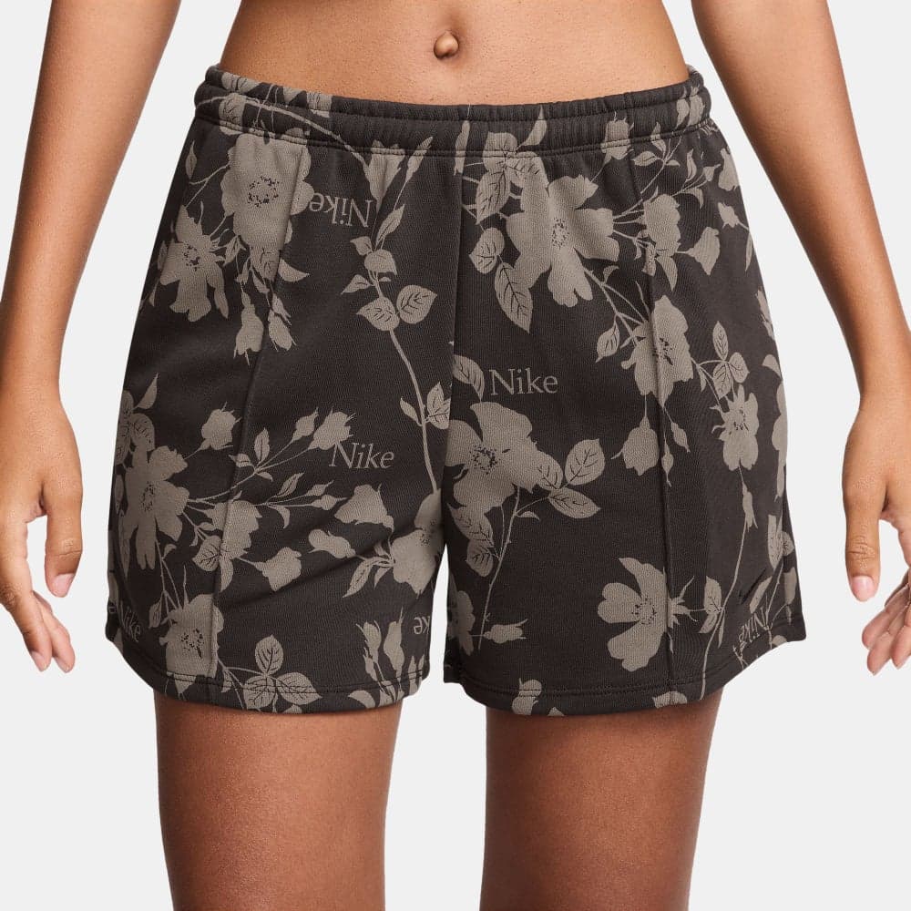 Nike Women's Chill Terry Floral Printed Shorts - Image 1