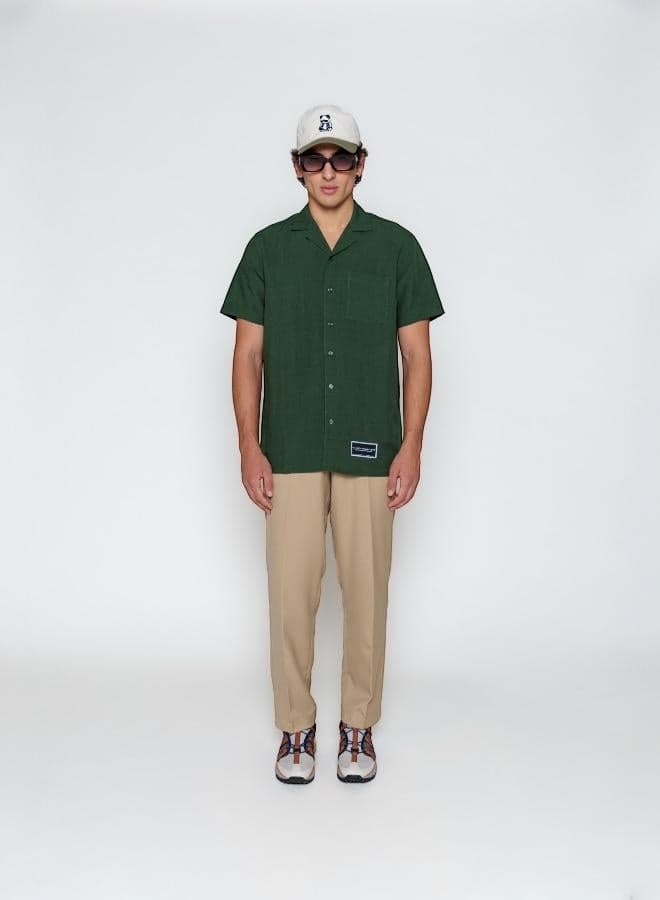 Green Short Sleeve Shirt for Women - Image 1