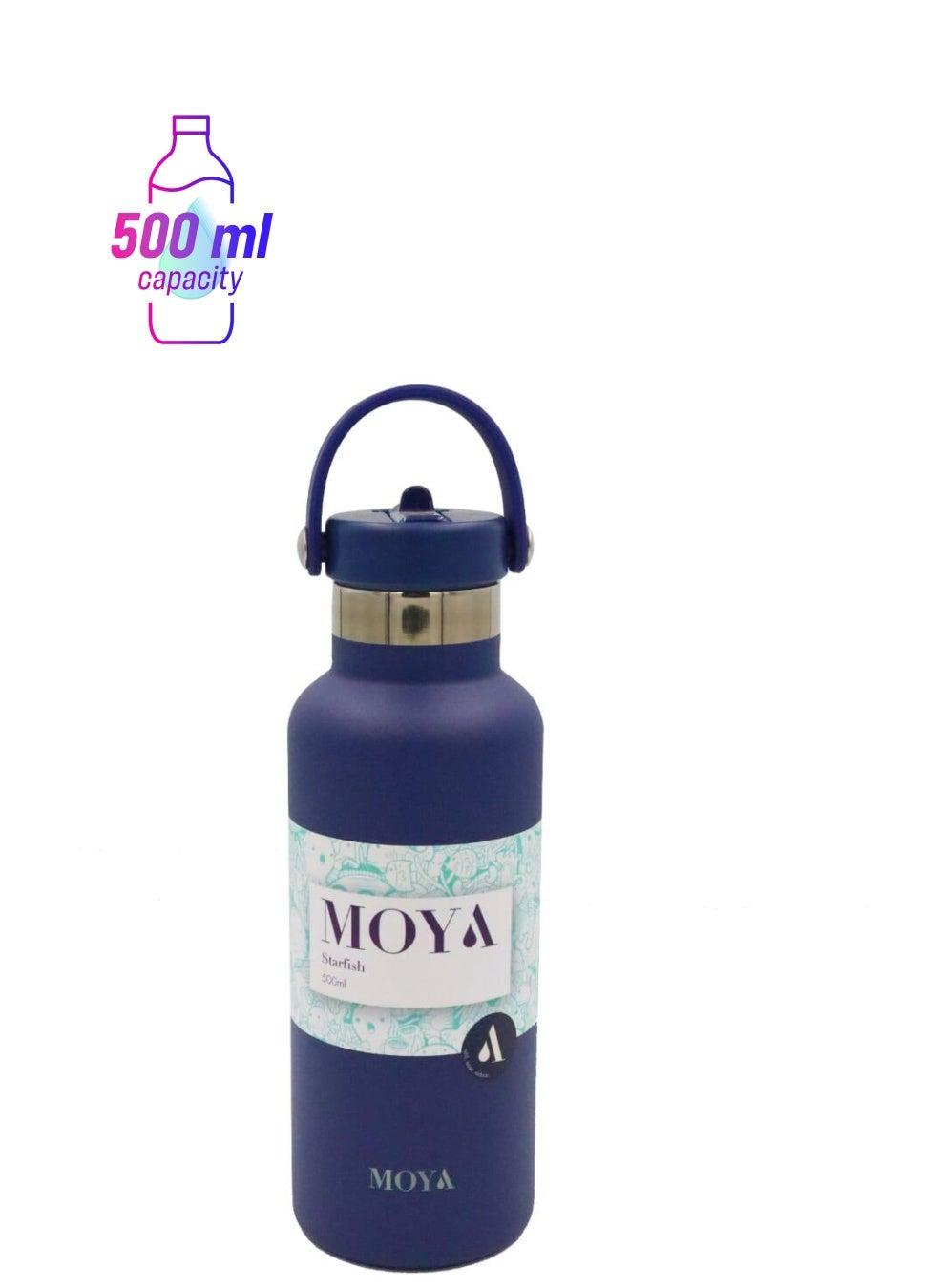 Moya Starfish 500ml Insulated Navy Water Bottle - Image 1