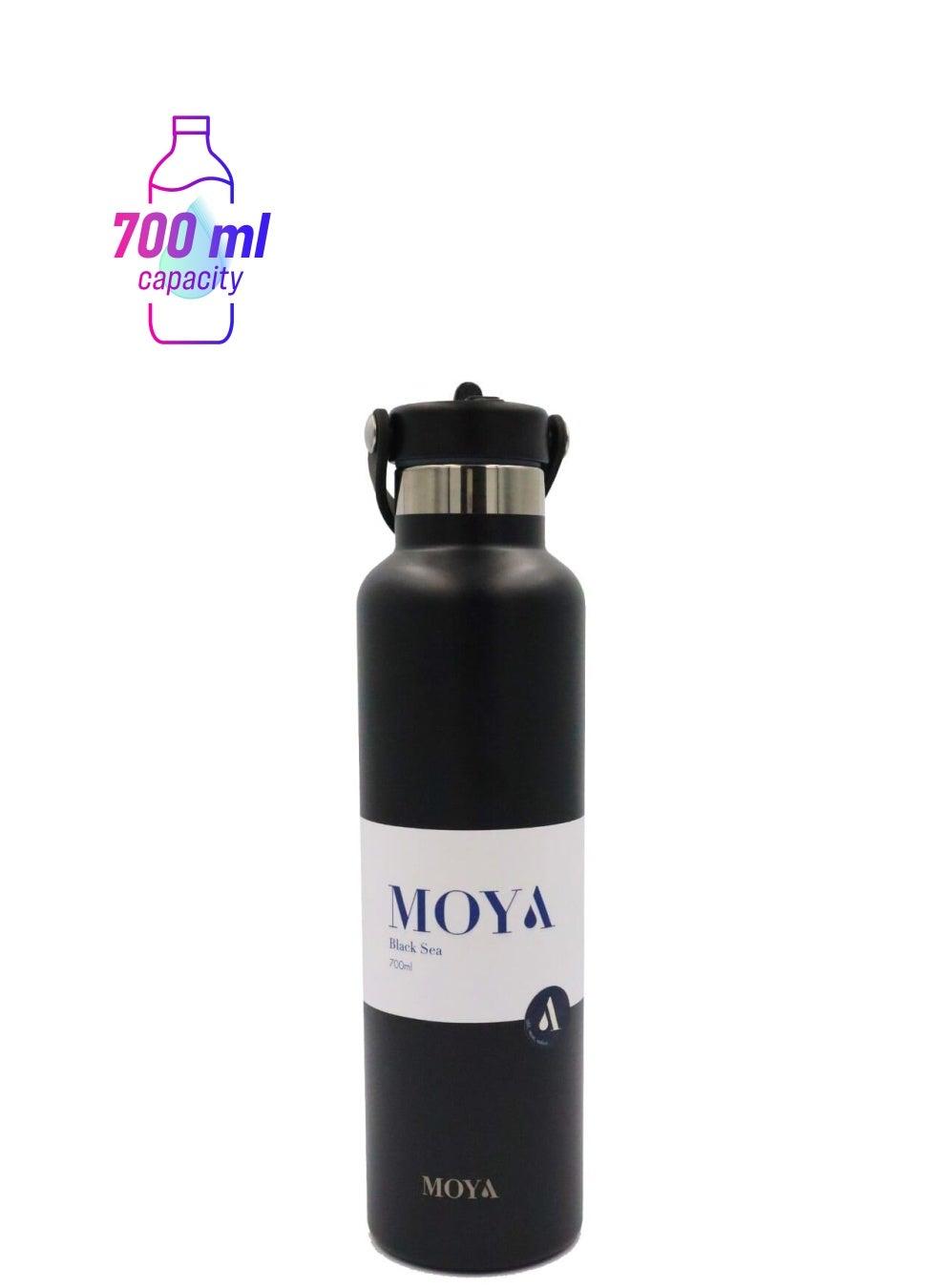Moya Black Sea 700ml Insulated Sustainable Water Bottle - Image 1