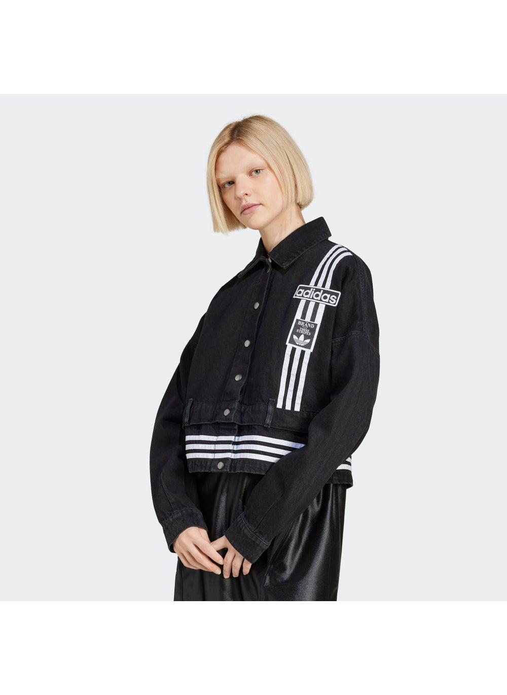 adidas Denim Track Top Black Originals Women - Image 1