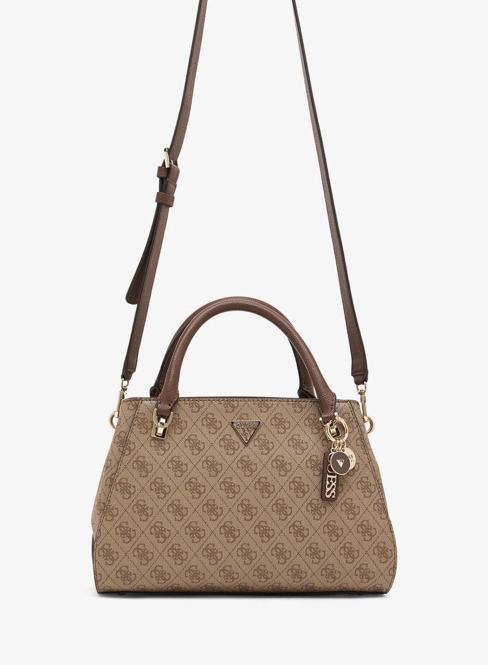 Noelle II Luxury Brown Printed Satchel Bag - Image 1