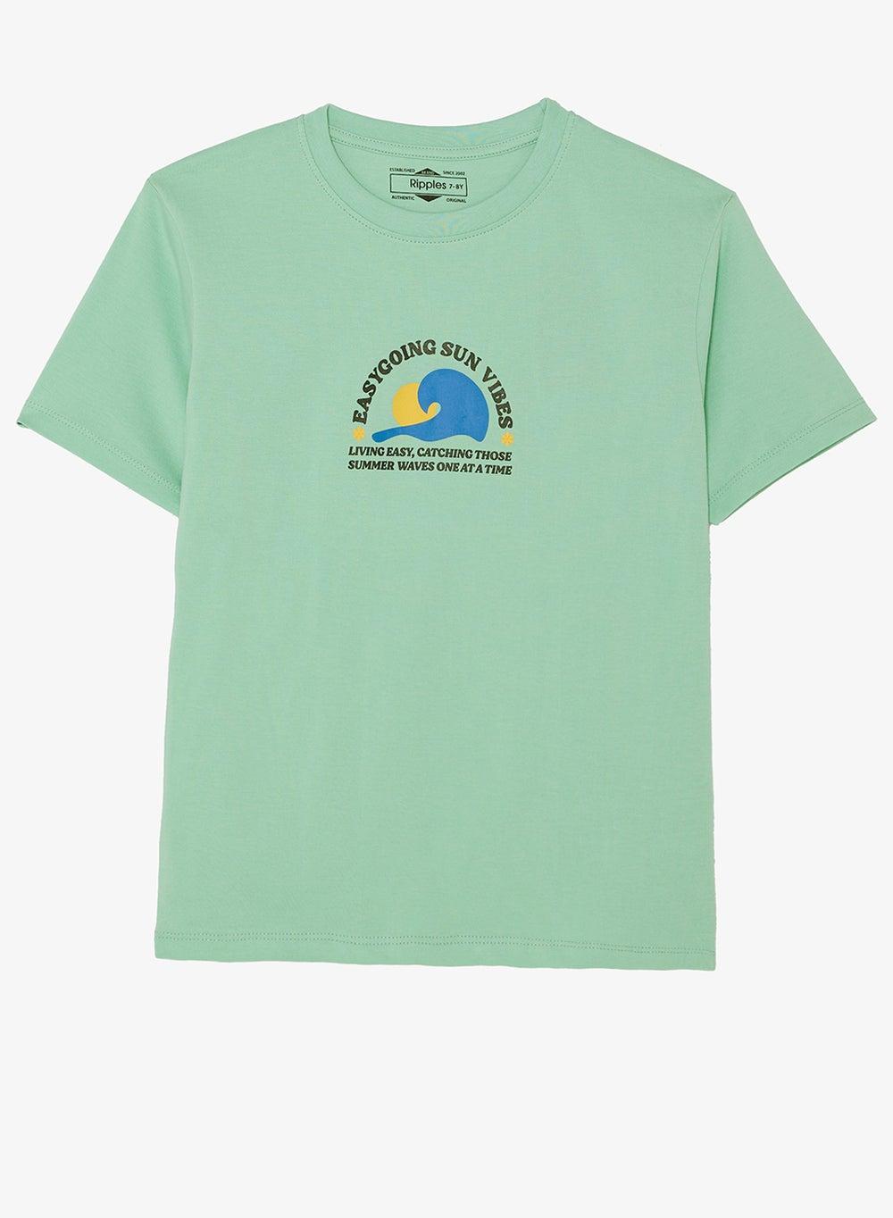 Boys Easygoing Sun Vibes Drop Shoulder Tee - Image 1