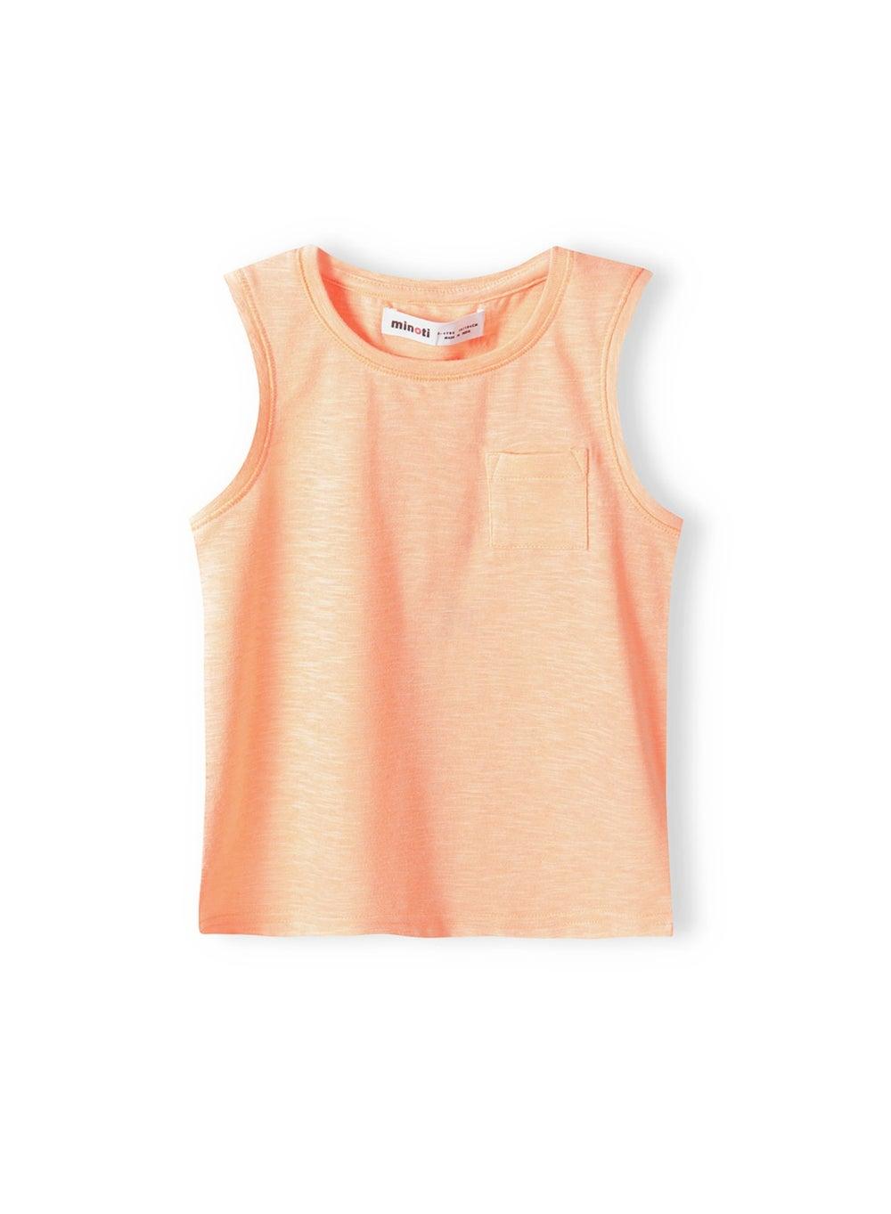 Orange Boys Vest Top with Chest Pocket - Image 1